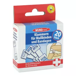 KLAMMERN f.Mulbinden+bandages, 20 stuks