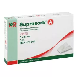 SUPRASORB A Calciumalginaat Compr.5x5 cm, 8 st