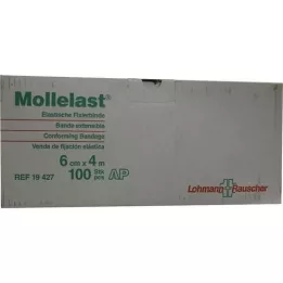 MOLLELAST Verband 6 cmx4 m wit los, 100 st