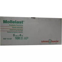 MOLLELAST Verband 6 cmx4 m wit los, 100 st