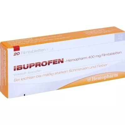 IBUPROFEN Hemopharm 400 mg filmomhulde tabletten, 20 st