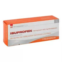 IBUPROFEN Hemopharm 400 mg filmomhulde tabletten, 30 stuks
