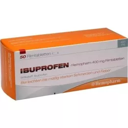 IBUPROFEN Hemopharm 400 mg filmomhulde tabletten, 50 st