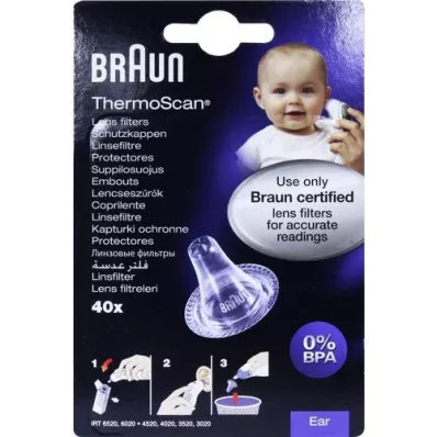 BRAUN THERMOSCAN Beschermkappen LF40, 40 stuks