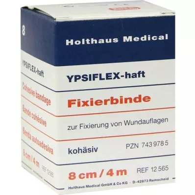 YPSIFLEX Zelfklevende fixatieband 8 cm x 4 m, 1 st YPSIFLEX Zelfklevende fixatieband 8 cm x 4 m, 1 st