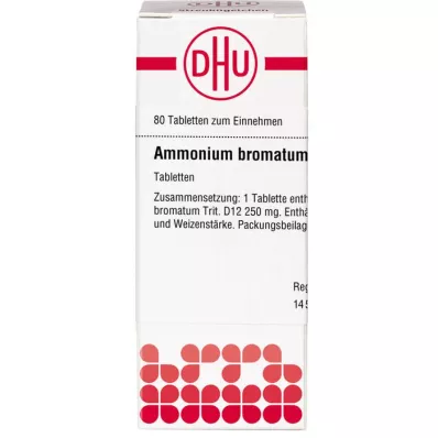 AMMONIUM BROMATUM D 12 tabletten, 80 stuks