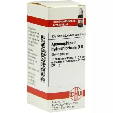 APOMORPHINUM HYDROCHLORICUM D 8 bolletjes, 10 g