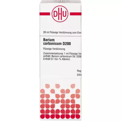 BARIUM CARBONICUM D 200 verdunning, 20 ml