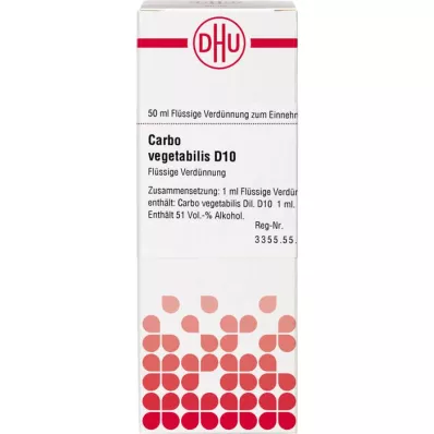 CARBO VEGETABILIS Verdunning D 10, 50 ml