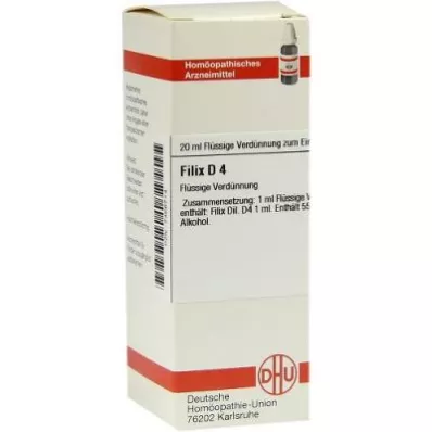 Filix D4 Verdunning (20 ml) Filix D4 Verdunning (20 ml)