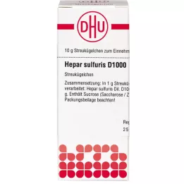 HEPAR SULFURIS D 1000 bolletjes, 10 g