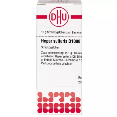 HEPAR SULFURIS D 1000 bolletjes, 10 g