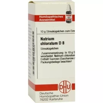 NATRIUM CHLORATUM D 8 bolletjes, 10 g