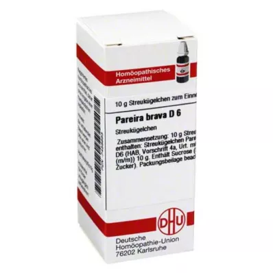 DHU Pareira Brava D 6 bolletjes, 10 g DHU Pareira Brava D 6 bolletjes, 10 g