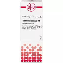 RAPHANUS SATIVUS D 3 Verdunning, 20 ml