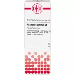 RAPHANUS SATIVUS D 6 Verdunning, 20 ml