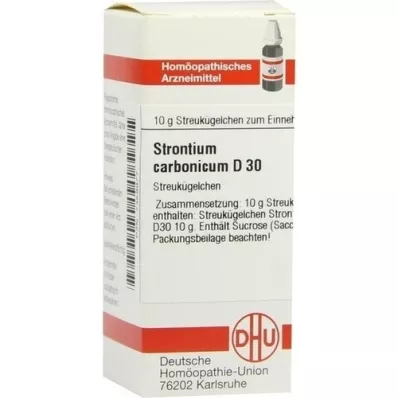 STRONTIUM CARBONICUM D 30 bolletjes, 10 g