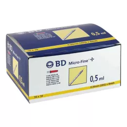 BD MICRO-FINE+ Insulinespr.0.5 ml U40 8 mm, 100X0.5 ml
