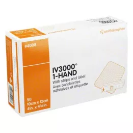 OPSITE IV 3000 10x12 cm transp. canule fixatie, 50 st