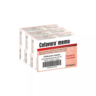 CEFAVORA memo zachte gelatine capsules, 90 stuks CEFAVORA memo zachte gelatine capsules, 90 stuks