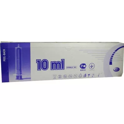 SPRITZE 10 ml 2-delige Luer-excentriek, 100 stuks