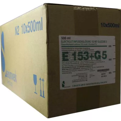 Elektrolyteninfusieoplossing 153 met, 10X500 ml