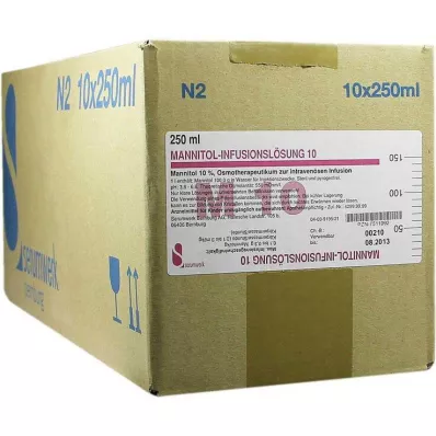 Mannitol-infusieoplossing 10, 10X250 ml Mannitol-infusieoplossing 10, 10X250 ml