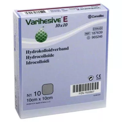 VARIHESIVE E 10x10 cm HKV hydroactief, 10 st VARIHESIVE E 10x10 cm HKV hydroactief, 10 st