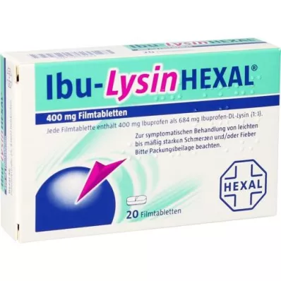 IBU-LYSINHEXAL Filmomhulde tabletten, 20 stuks