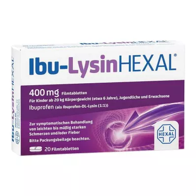 IBU-LYSINHEXAL Filmomhulde tabletten, 20 stuks