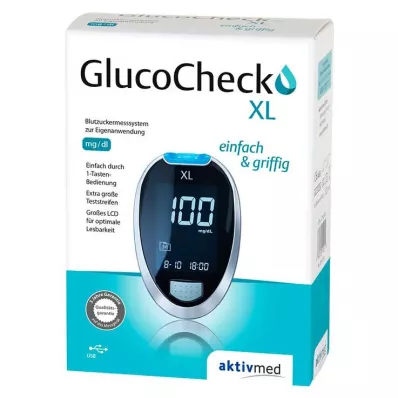 GLUCOCHECK XL Bloedglucosemeter set mg/dl, 1 st GLUCOCHECK XL Bloedglucosemeter set mg/dl, 1 st