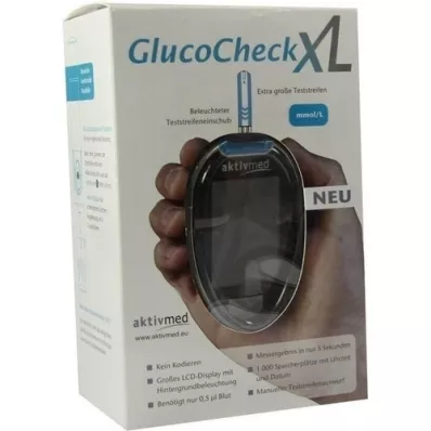 GLUCOCHECK XL Bloedglucosemeter set mmol/l, 1 st