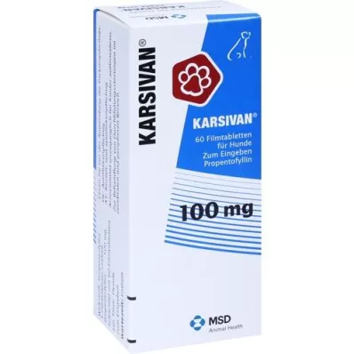 KARSIVAN 100 filmomhulde tabletten voor honden, 60 st