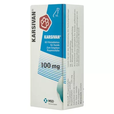 KARSIVAN 100 filmomhulde tabletten voor honden, 60 st KARSIVAN 100 filmomhulde tabletten voor honden, 60 st