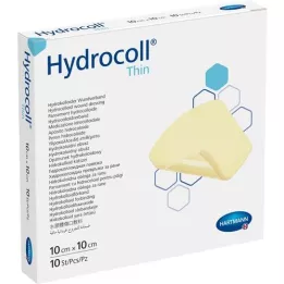 HYDROCOLL dun wondverband 10x10 cm, 10 stuks