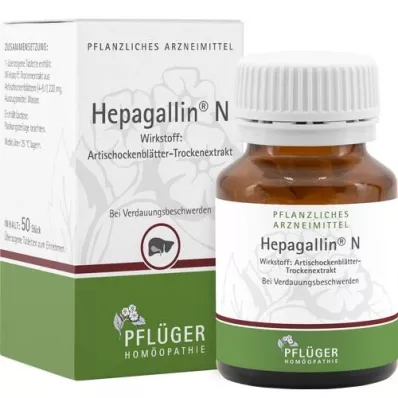 HEPAGALLIN N Gecoate tabletten, 50 stuks