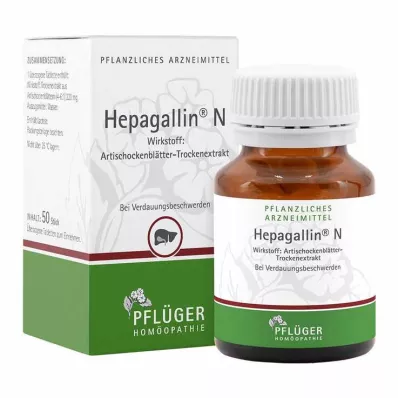 HEPAGALLIN N Gecoate tabletten, 50 stuks