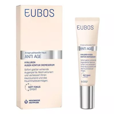 EUBOS Anti Age Hyaluron OogomtrekcrèmeSerum, 15 ml