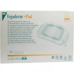TEGADERM 3M Plus Pad 9x10 cm Ready Made.3586, 25 stuks