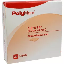 POLYMEM Wondkussen n.adhesive 5x5 cm, 20 stuks