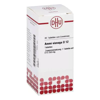 AMMI VISNAGA D 12 tabletten, 80 stuks AMMI VISNAGA D 12 tabletten, 80 stuks