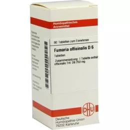 FUMARIA OFFICINALIS D 6 tabletten, 80 stuks