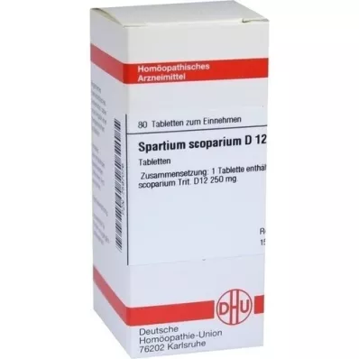 SPARTIUM SCOPARIUM D 12 tabletten, 80 stuks