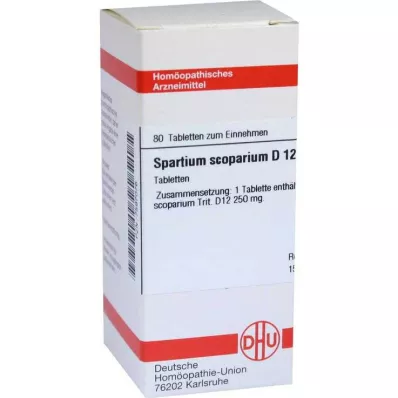 SPARTIUM SCOPARIUM D 12 tabletten, 80 stuks SPARTIUM SCOPARIUM D 12 tabletten, 80 stuks