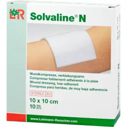 SOLVALINE N Kompressen 10x10 cm steriel, 10 stuks
