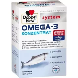 DOPPELHERZ Omega-3-concentraatsysteemcapsules, 120 stuks