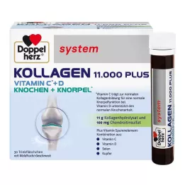 DOPPELHERZ Collageen 11.000 Plus systeem Ampullen, 30X25 ml