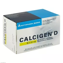 Calcigen D Citro 600 mg / 400 IE kauwtabletten, 120 stuks