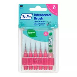 TEPE Interdentale rager Original 0.4mm ISO 0 roze, 6 stuks