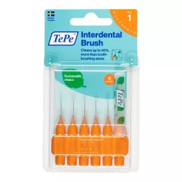TEPE Interdentale rager origineel 0.45mm ISO 1 oranje, 6 stuks